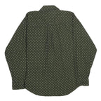 PRESWICK & MOORE Mens Green Printed Cotton Shirt XL Classic Button Down