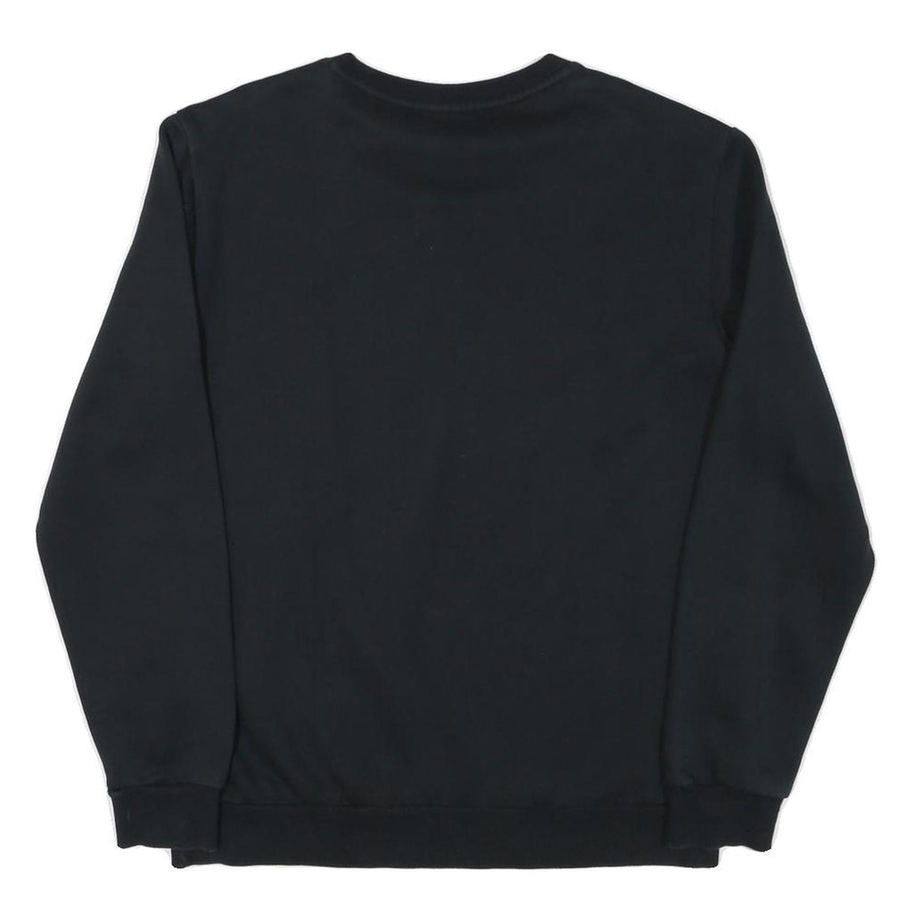 PUMA Mens Black Cotton Blend Crew Neck Sweatshirt M Logo Print Casual