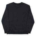 PUMA Mens Black Cotton Blend Crew Neck Sweatshirt M Logo Print Casual