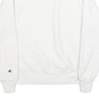 CHAMPION REVERSE WEAVE Mens White Crew Neck S Embroidered Logo Sweatshirt
