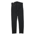 LEVI'S 501S Womens Jeans Black Slim Skinny Denim W25 L26 Button Closure