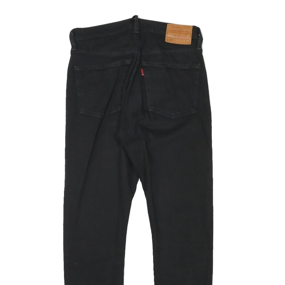 LEVI'S 501S Womens Jeans Black Slim Skinny Denim W25 L26 Button Closure