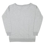 NIKE Womens Grey Sweatshirt Crew Neck M Lightweight Cotton Blend Casual