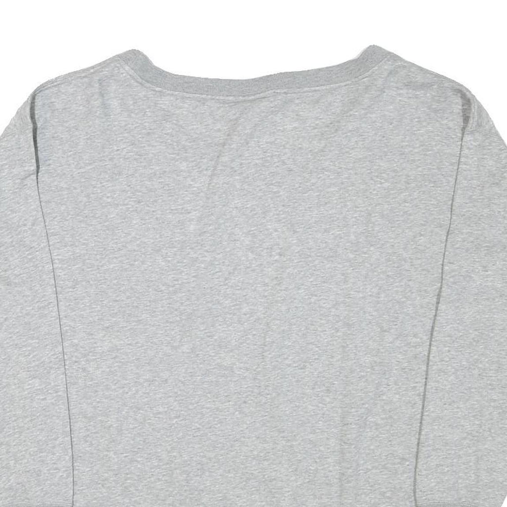NIKE Womens Grey Sweatshirt Crew Neck M Lightweight Cotton Blend Casual