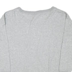 NIKE Womens Grey Sweatshirt Crew Neck M Lightweight Cotton Blend Casual