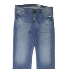 WRANGLER Mens Regular Fit Blue Denim Jeans W40 L33 Classic Zip Closure