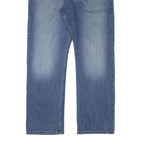 WRANGLER Mens Regular Fit Blue Denim Jeans W40 L33 Classic Zip Closure