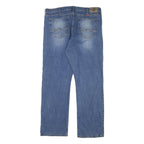 WRANGLER Mens Regular Fit Blue Denim Jeans W40 L33 Classic Zip Closure