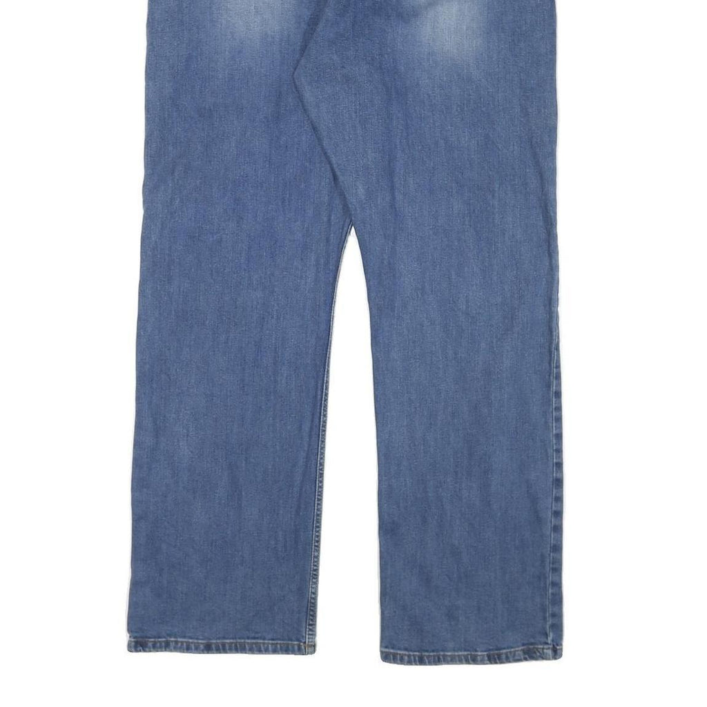 WRANGLER Mens Regular Fit Blue Denim Jeans W40 L33 Classic Zip Closure