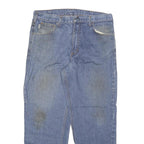 CARHARTT Mens Regular Fit Blue Denim Jeans W36 L30 Classic Cotton Blend Zip