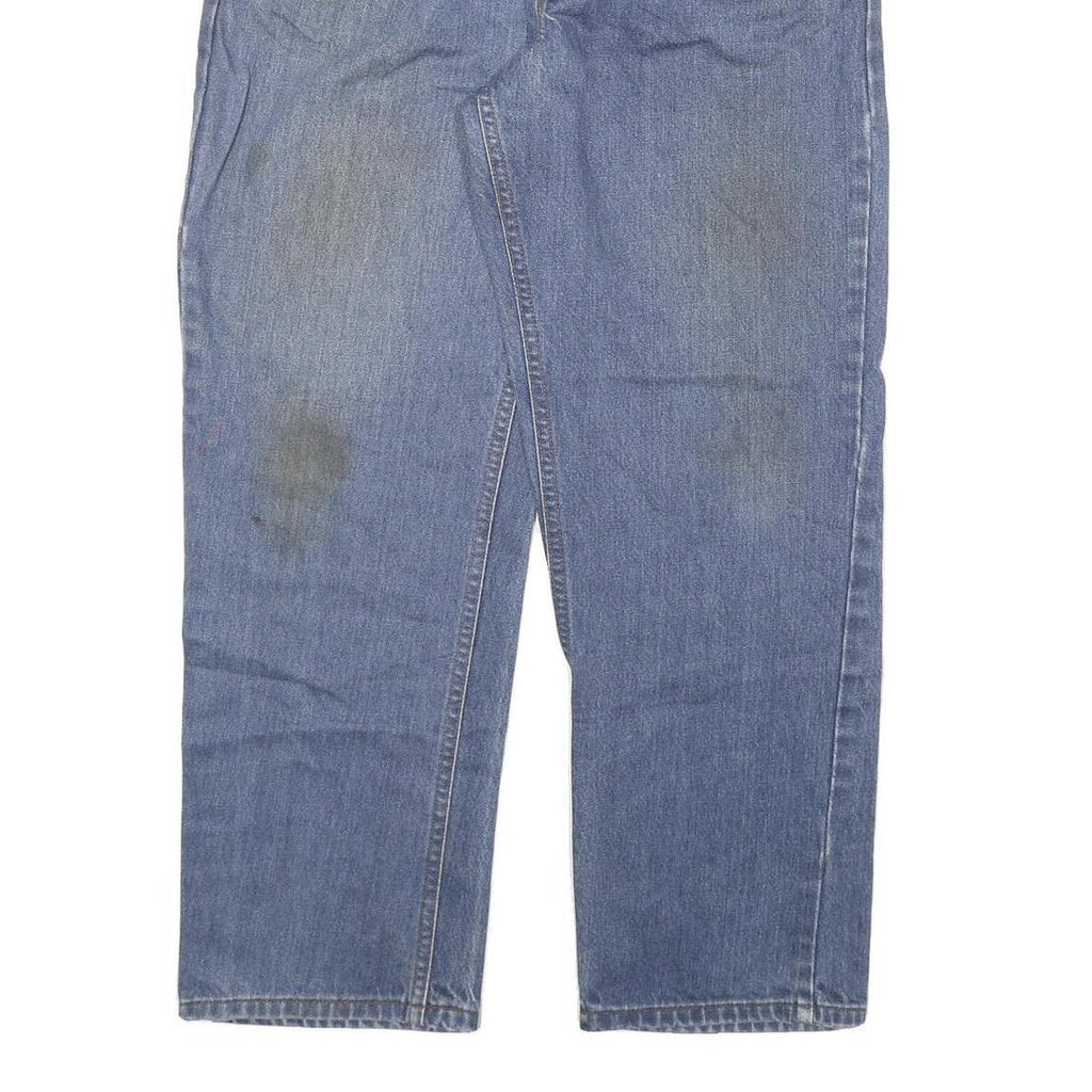 CARHARTT Mens Regular Fit Blue Denim Jeans W36 L30 Classic Cotton Blend Zip