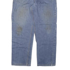 CARHARTT Mens Regular Fit Blue Denim Jeans W36 L30 Classic Cotton Blend Zip