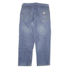 CARHARTT Mens Regular Fit Blue Denim Jeans W36 L30 Classic Cotton Blend Zip