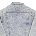 LEVI'S Mens Blue Denim Jacket S Cotton Blend Button Closure Classic Fit Casual