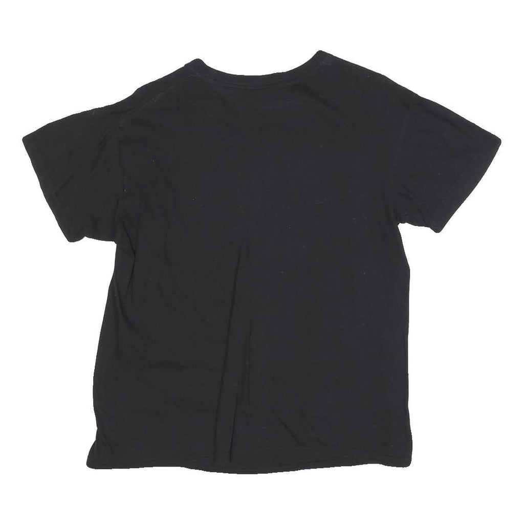 Womens Black London Bus Graphic T-Shirt M Short Sleeve Crew Neck Cotton Blend