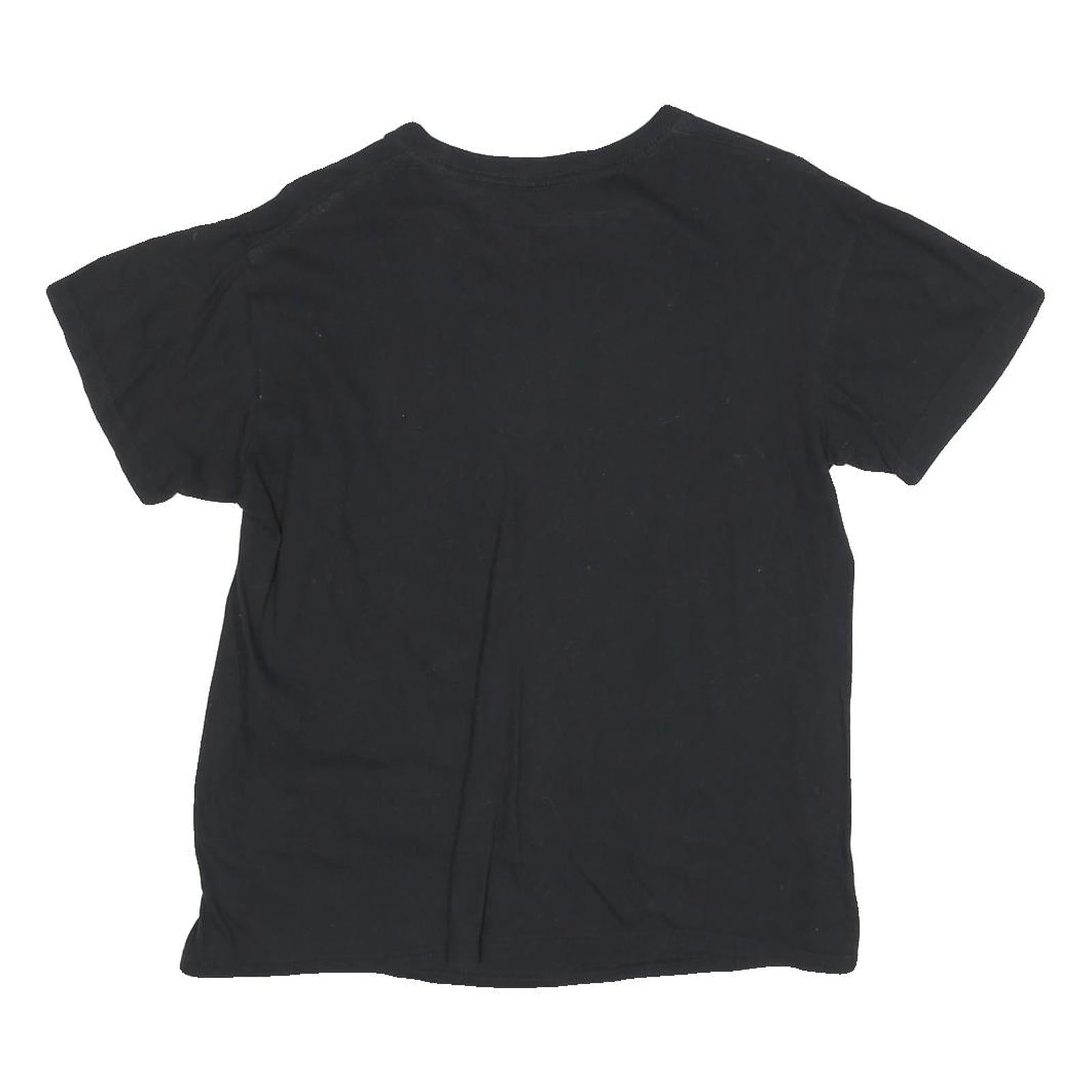 Womens Black London Bus Graphic T-Shirt M Short Sleeve Crew Neck Cotton Blend