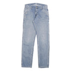 CARHARTT Mens Slim Light Blue Denim Jeans W29 L34 Zip Closure Cotton Blend