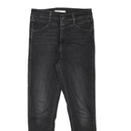 LEVI'S Womens Slim Black Denim Slim Skinny Jeans Cotton Blend W27 L26 Stylish