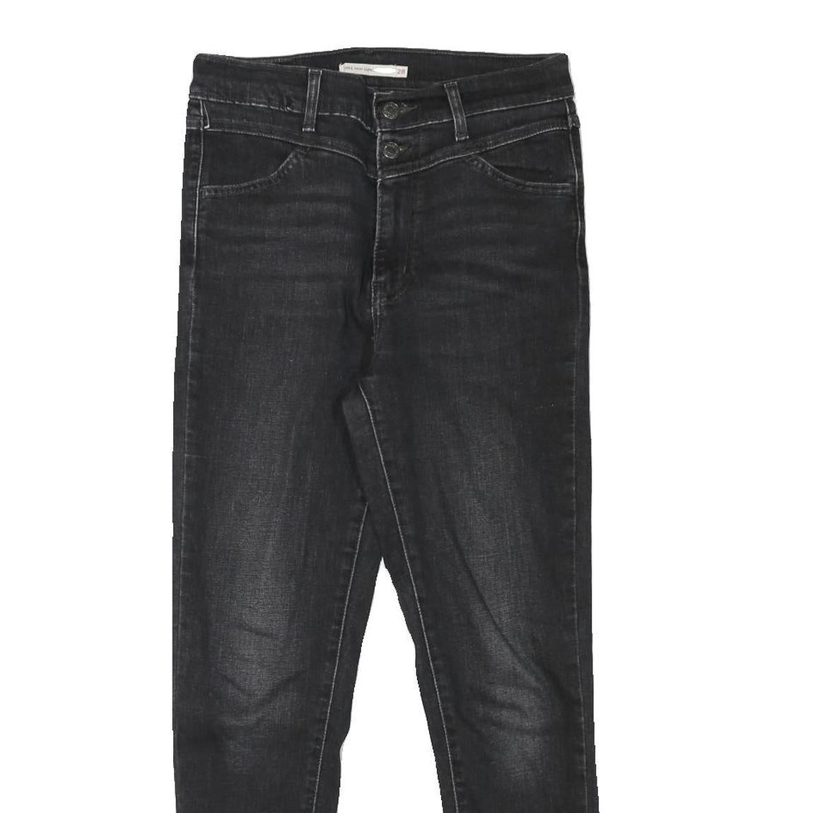 LEVI'S Womens Slim Black Denim Slim Skinny Jeans Cotton Blend W27 L26 Stylish