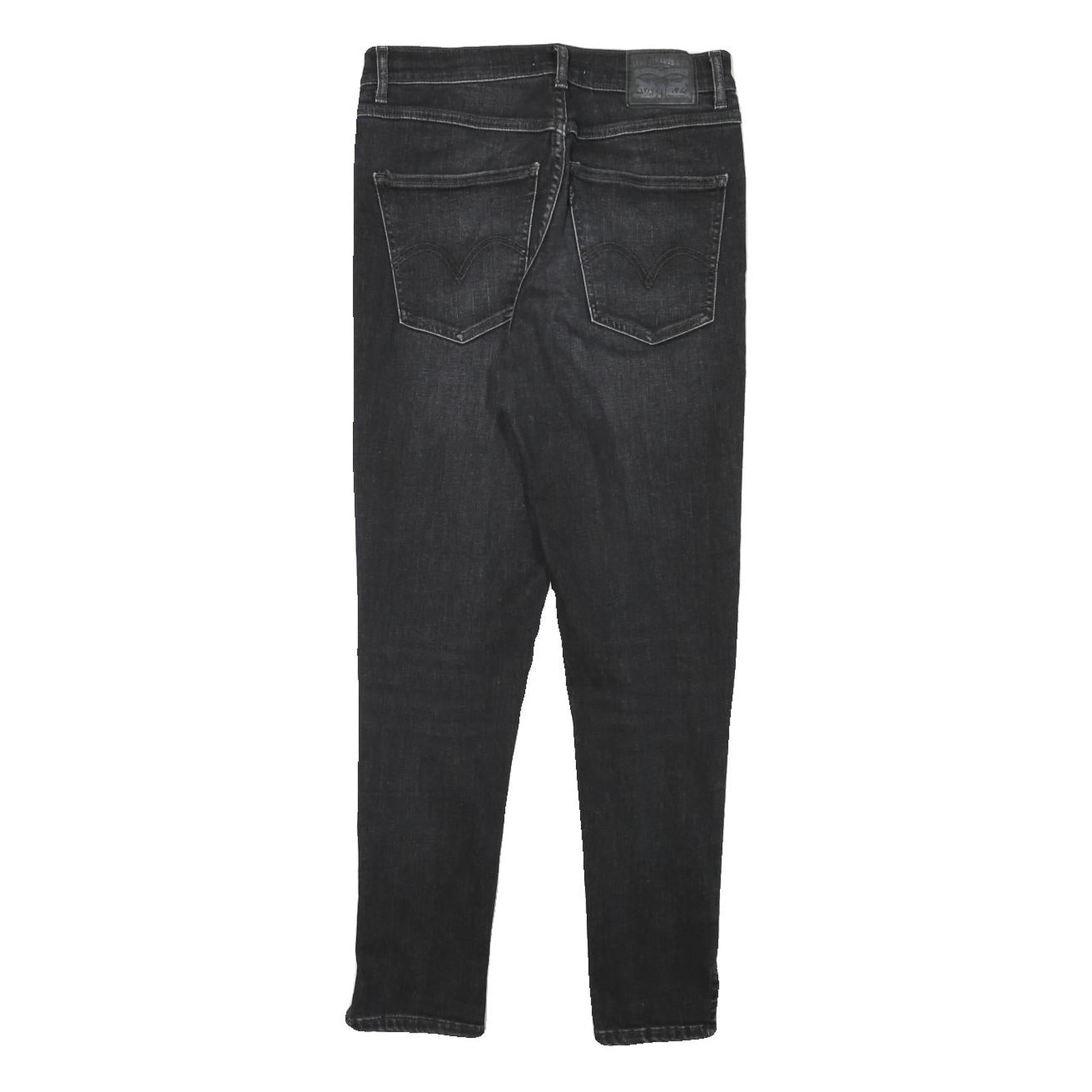 LEVI'S Womens Slim Black Denim Slim Skinny Jeans Cotton Blend W27 L26 Stylish