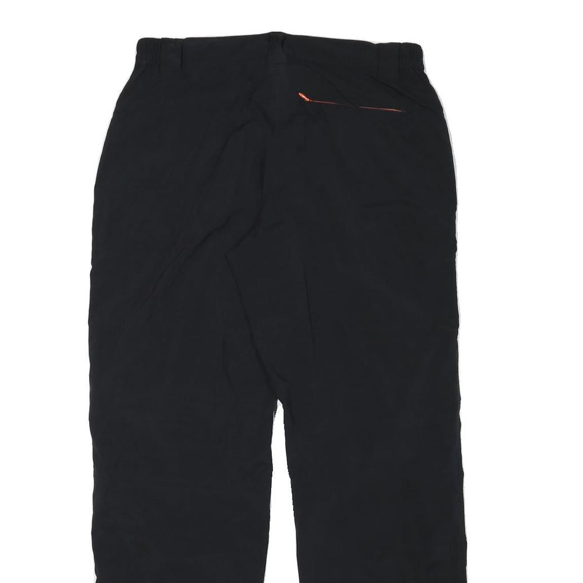 CRIVIT Womens Relaxed Black Polyester Blend Trousers W31 L30 Outdoor Casual Zip