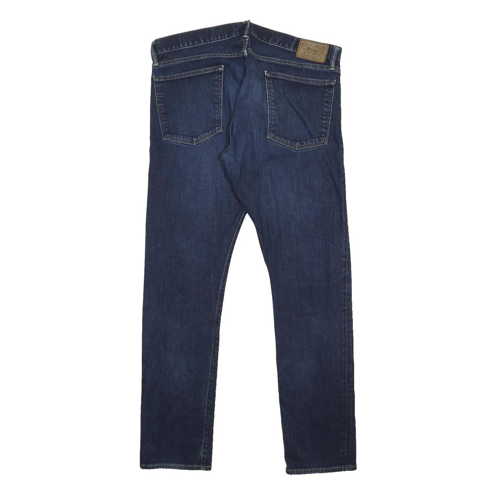POLO RALPH LAUREN Mens Jeans Blue Slim Skinny Denim Medium W35 L32 Classic