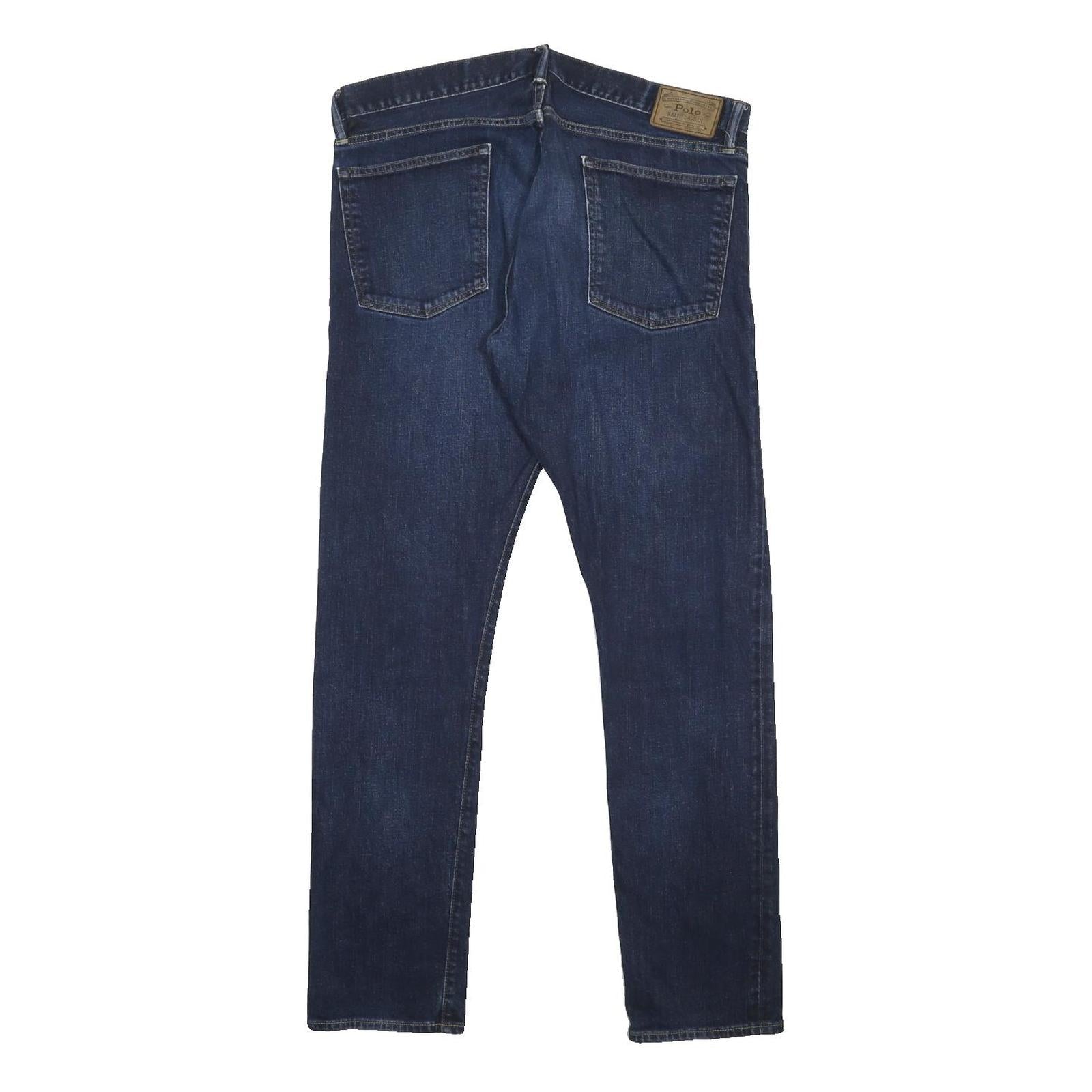 POLO RALPH LAUREN Mens Jeans Blue Slim Skinny Denim Medium W35 L32 Classic
