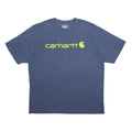 CARHARTT Mens Blue Graphic T-Shirt XL Short Sleeve Crew Neck Cotton Blend