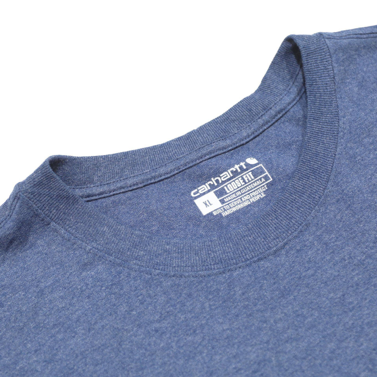 CARHARTT Mens Blue Graphic T-Shirt XL Short Sleeve Crew Neck Cotton Blend