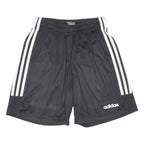 ADIDAS Mens Black Casual Shorts S W22 Three Stripe Logo Sports Gym