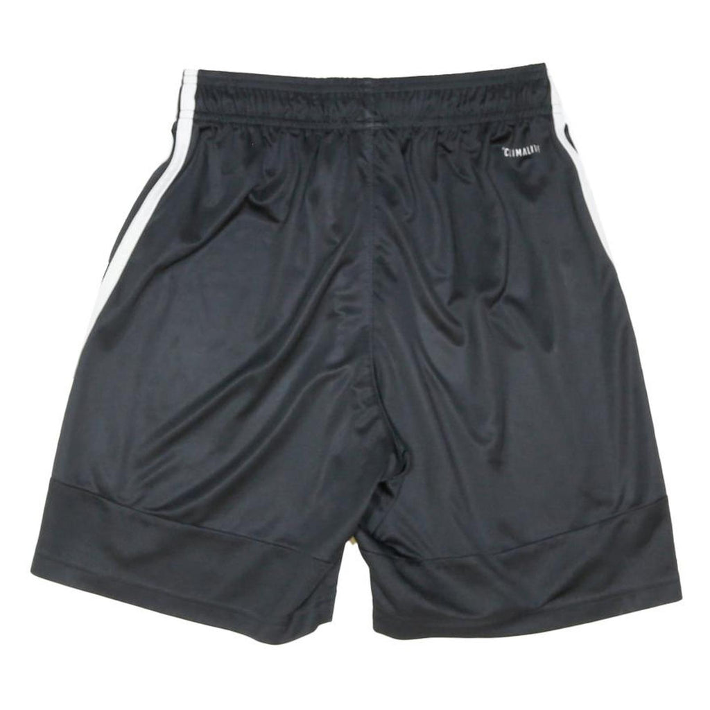 ADIDAS Mens Black Casual Shorts S W22 Three Stripe Logo Sports Gym