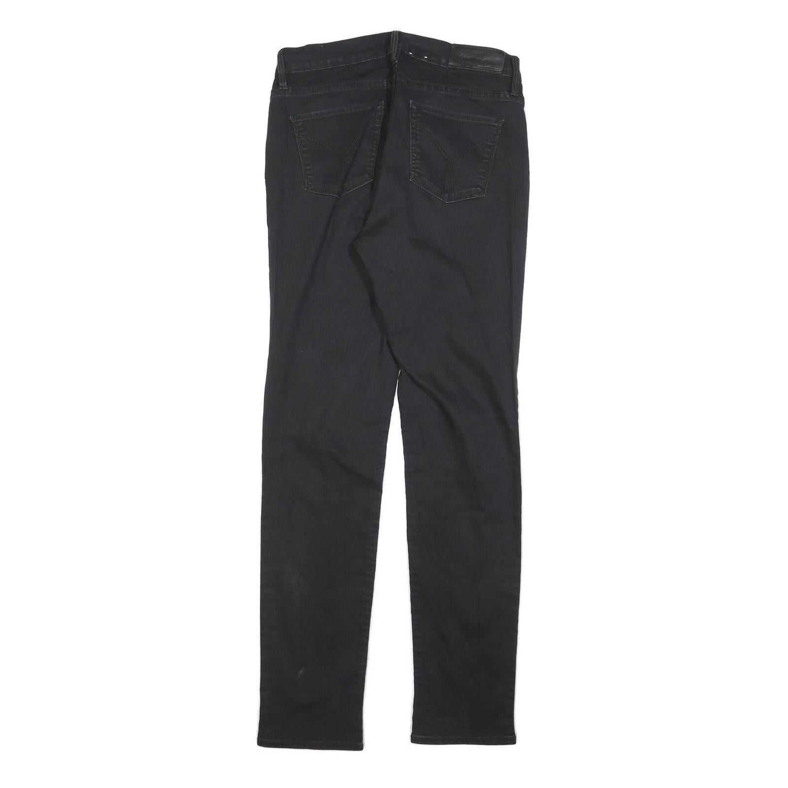 CALVIN KLEIN JEANS Womens Black Slim Skinny Denim Medium W28 L32 Cotton Blend