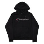 CHAMPION Mens Black Hoodie M
