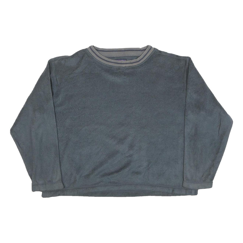 PATAGONIA Womens Grey Plain Pullover Jumper Crew Neck Regular L Polyester Blend