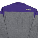CHAMPION Mens Grey & Purple Zip Jacket XL Polyester Blend Huskies Athletic