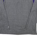 CHAMPION Mens Grey & Purple Zip Jacket XL Polyester Blend Huskies Athletic