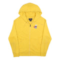 AIR JORDAN Mens Yellow Hoodie L Zip Up Cotton Blend Casual Sweatshirt