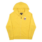 AIR JORDAN Mens Yellow Hoodie L Zip Up Cotton Blend Casual Sweatshirt