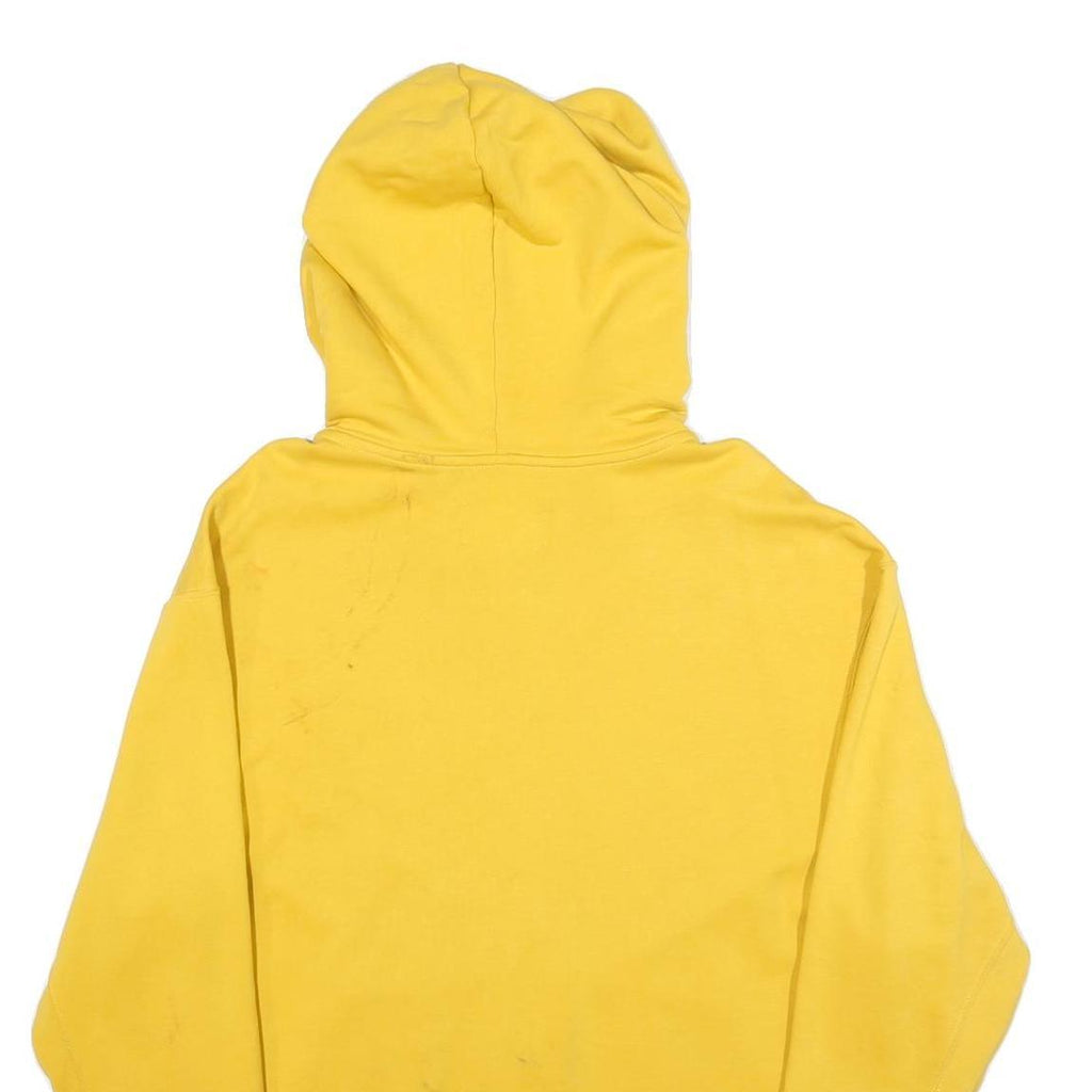 AIR JORDAN Mens Yellow Hoodie L Zip Up Cotton Blend Casual Sweatshirt