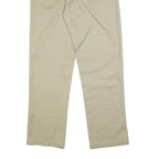 DICKIES Mens Cotton Blend Beige Regular Fit Straight Leg Trousers W34 L34