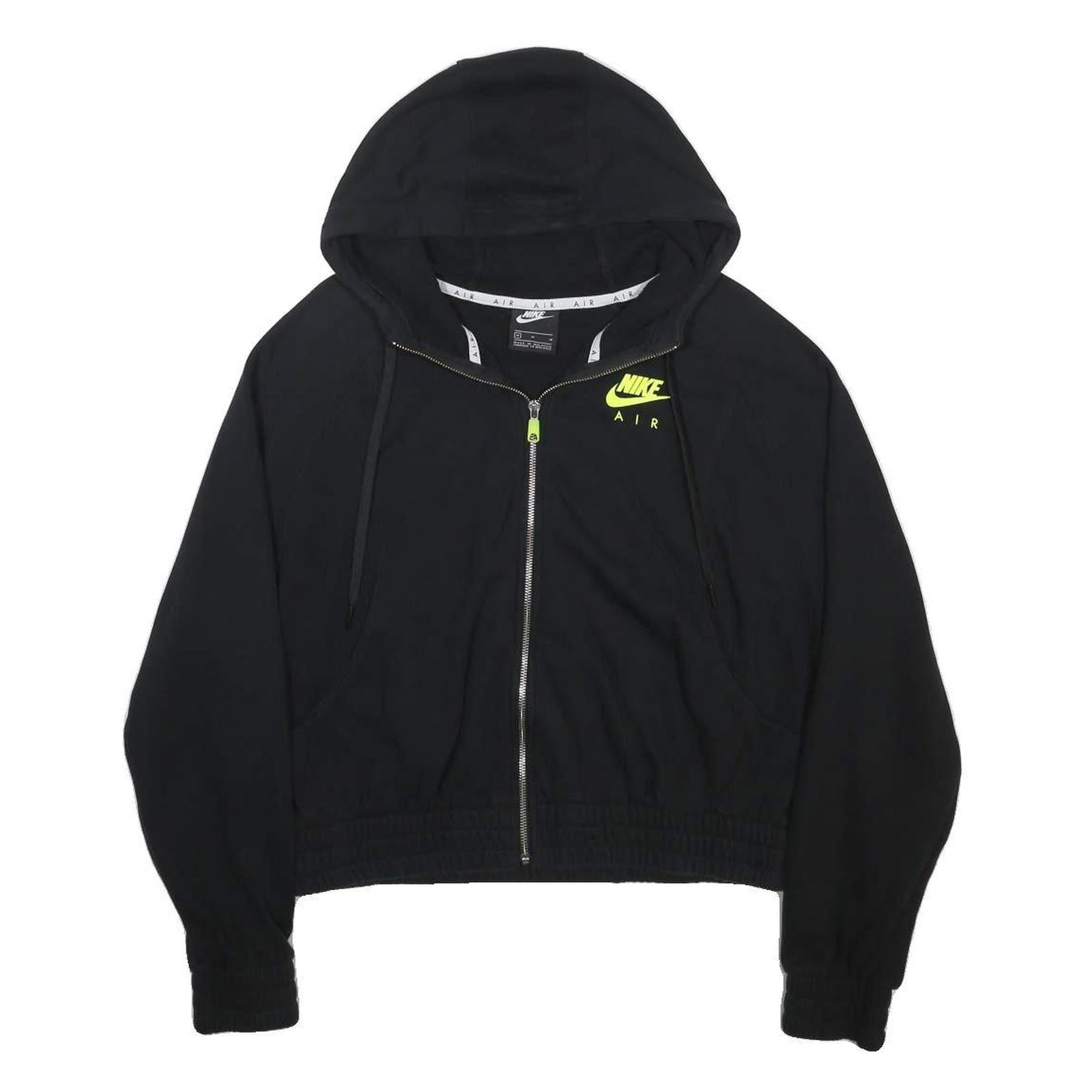 NIKE Womens Black Air Full Zip Hoodie M Casual Sportswear Sweatshirt