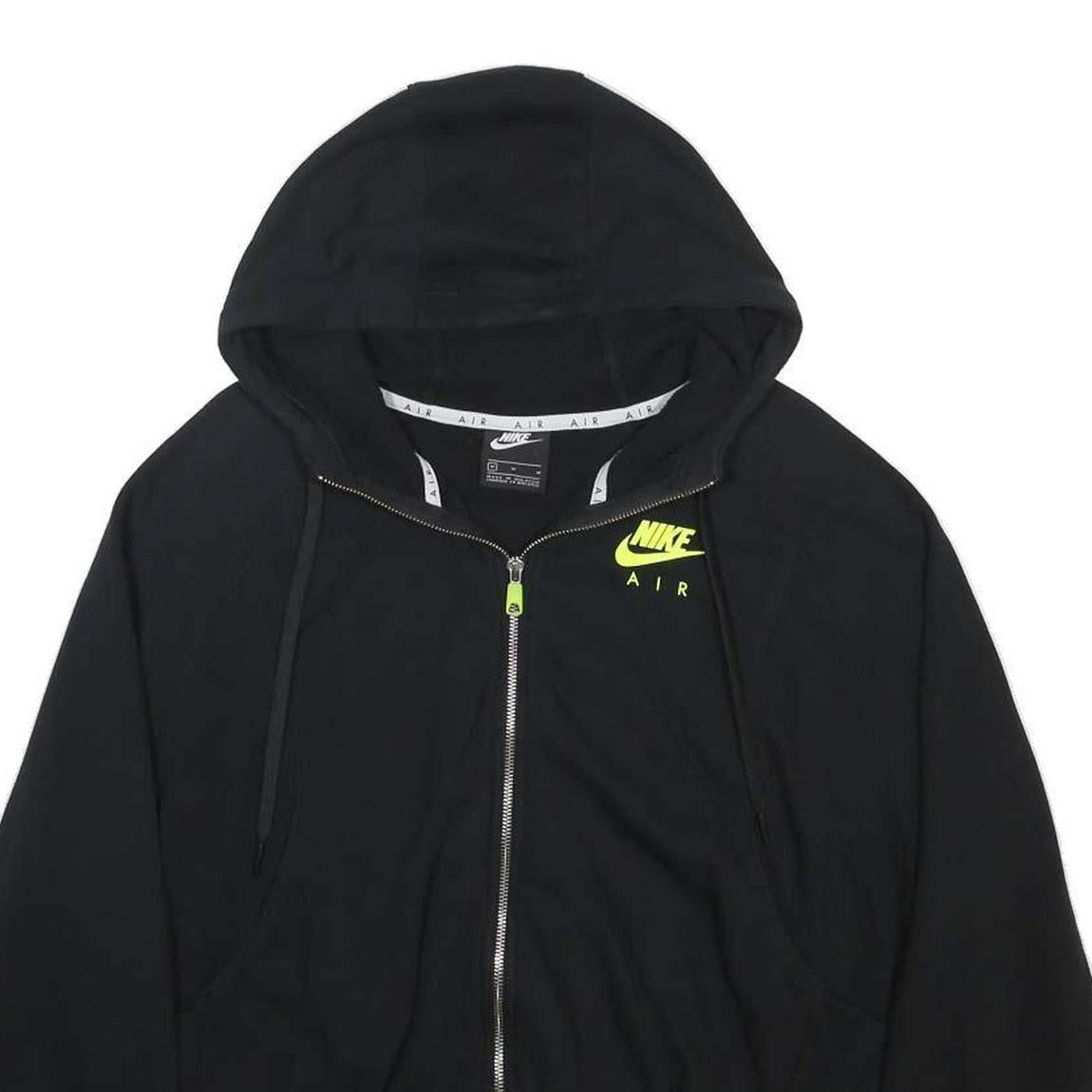 NIKE Womens Black Air Full Zip Hoodie M Casual Sportswear Sweatshirt