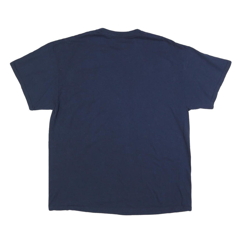FANATICS Mens Blue West Virginia Graphic T-Shirt XL Short Sleeve Crew Neck