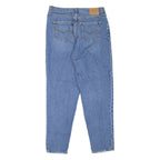LEVI'S BIG E Distressed Womens Jeans Blue Regular Mom Stone Wash W31 L30