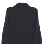 EMPORIO ARMANI Womens Black Wool Blend Jacket M Button Closure Classic Tailored