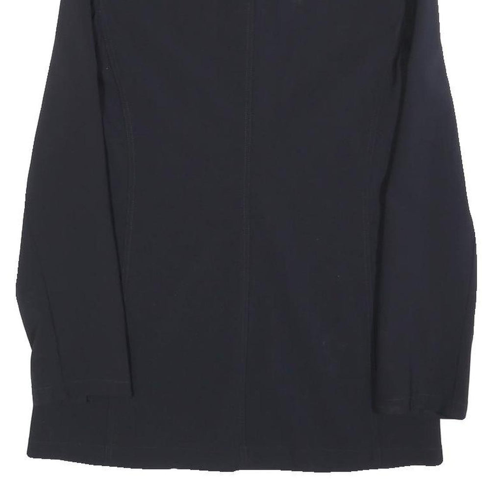 EMPORIO ARMANI Womens Black Wool Blend Jacket M Button Closure Classic Tailored