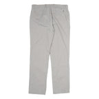 TOMMY HILFIGER Mens Cotton Beige Regular Straight Trousers W36 L34 Casual