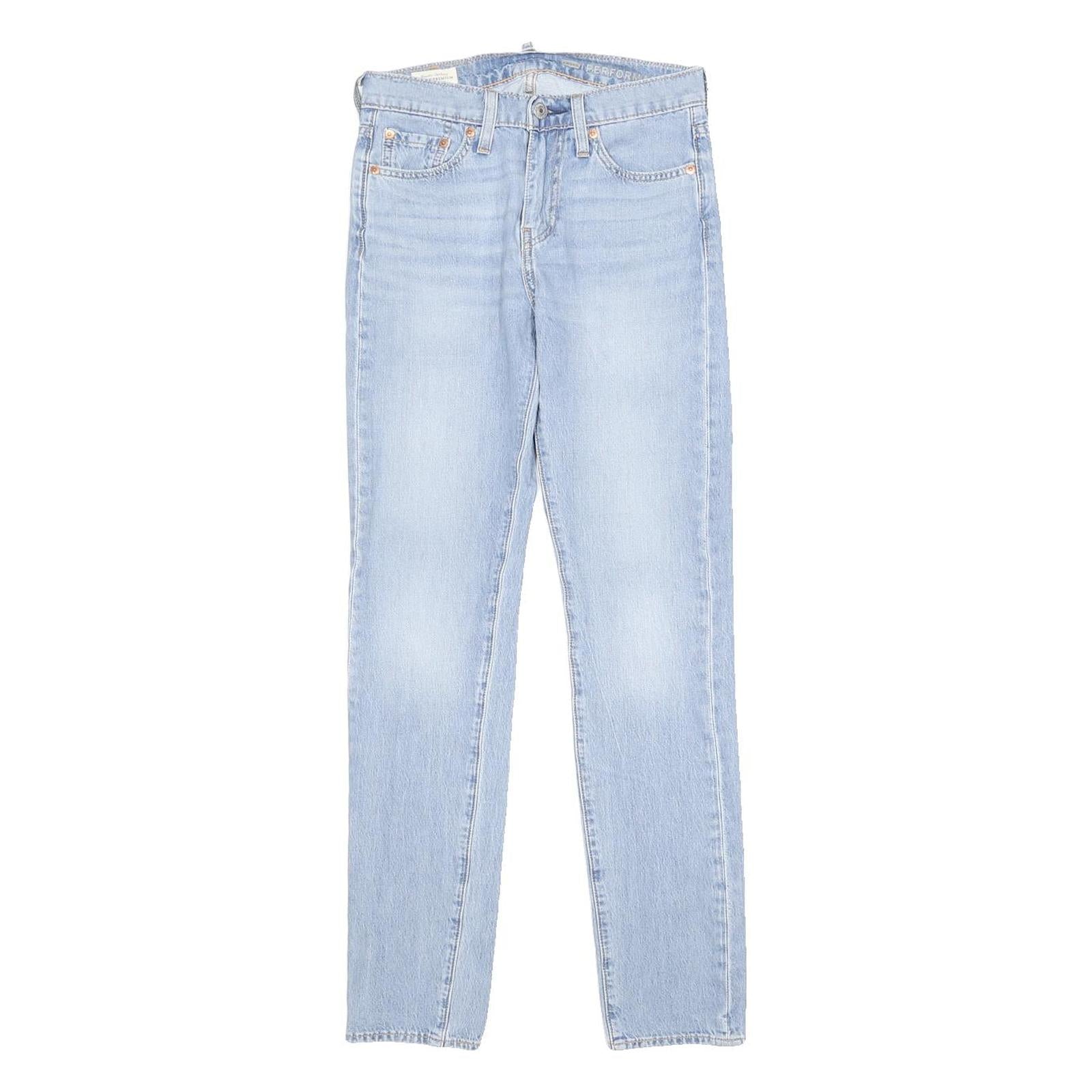 LEVI'S 510 BIG E Womens Jeans Blue Regular Skinny Denim Light W28 L30 Classic