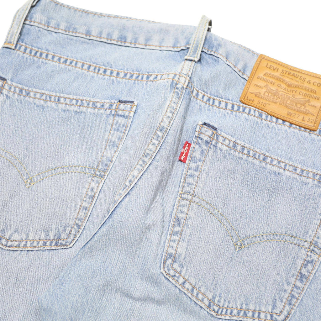 LEVI'S 510 BIG E Womens Jeans Blue Regular Skinny Denim Light W28 L30 Classic