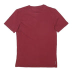 ADIDAS ORIGINALS Mens Maroon XS T-Shirt Short Sleeve Crew Neck Cotton Blend